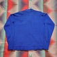 1940s/1950s Sand Knit Blue Varsity Cardigan Sweater Made in USA Size M/L