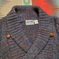 1980s Asher by Allen Solly Shawl Collar Wool Sweater Size S/M