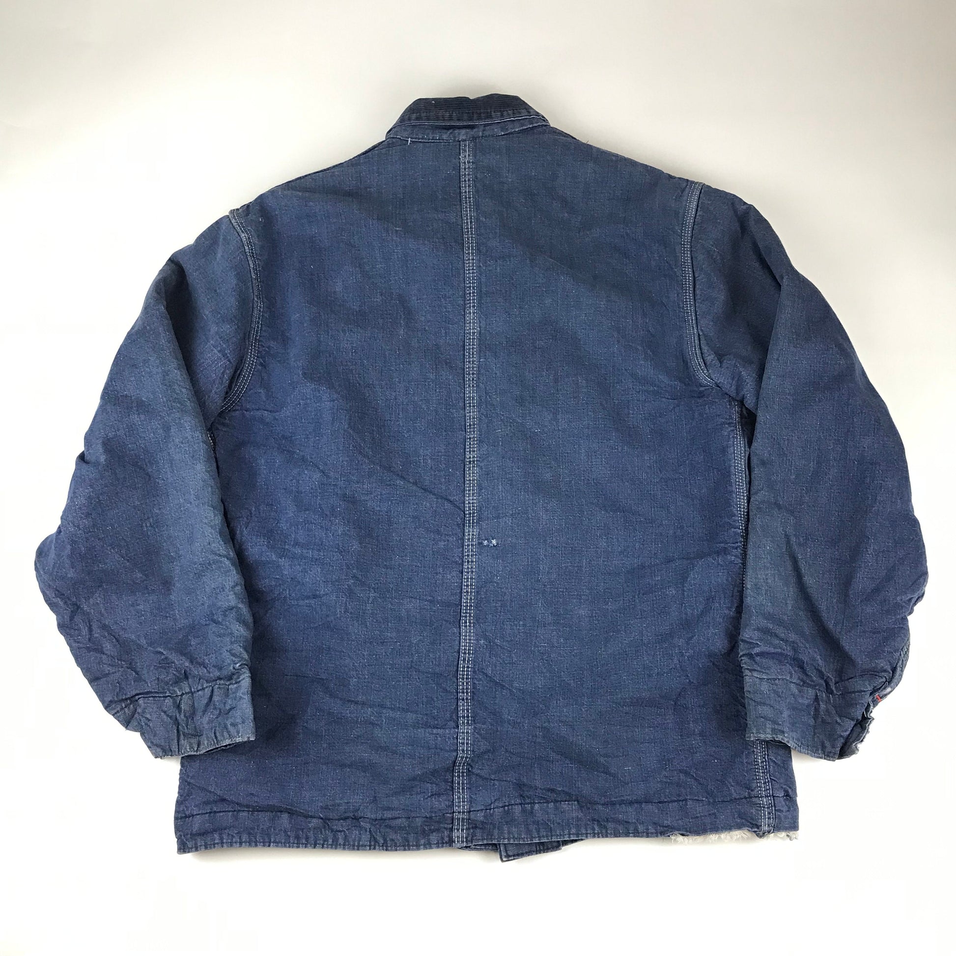 1960s Penneys Big Mac Blanket Lined Denim Chore Jacket Made in USA Size L