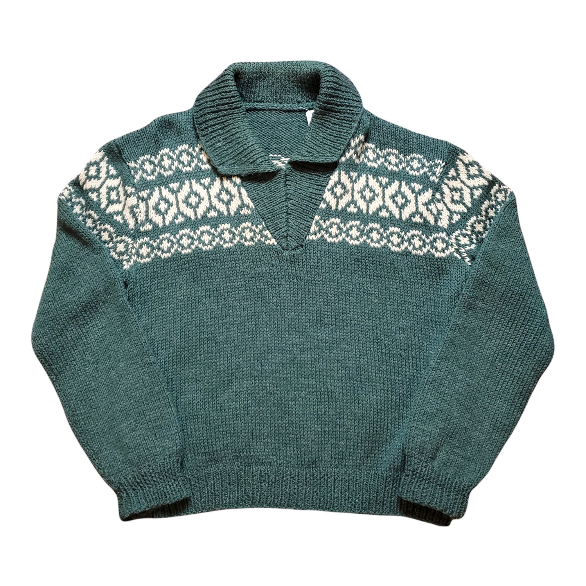 1950s/1960s Collared Knit Sweater Size L