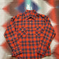 1980s/1990s Viyella Red Plaid Flannel Shirt Size S/M