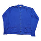 1940s/1950s Sand Knit Blue Varsity Cardigan Sweater Made in USA Size M/L