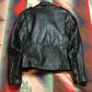 1970s Brooks Moto Style Leather Jacket with Removable Liner Made in USA Size S/M