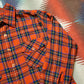 1980s/1990s Viyella Red Plaid Flannel Shirt Size S/M