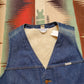 1970s Wrangler No-Faults Sherpa Lined Denim Vest Made in USA Size S/M