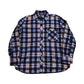 1980s Palermo Printed Cotton Flannel Shirt Size L