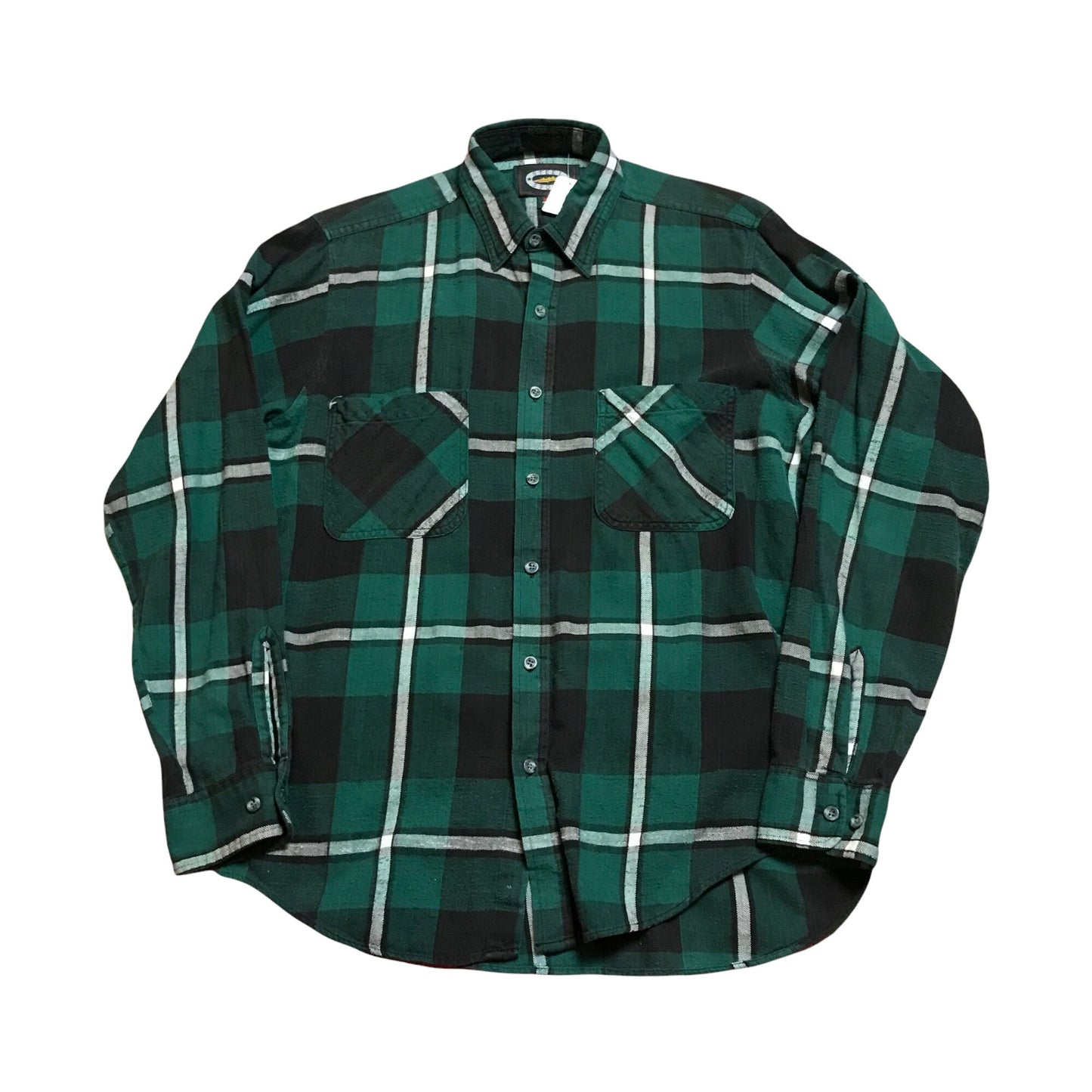 1990s Steel Sport Flannel Shirt Size M/L