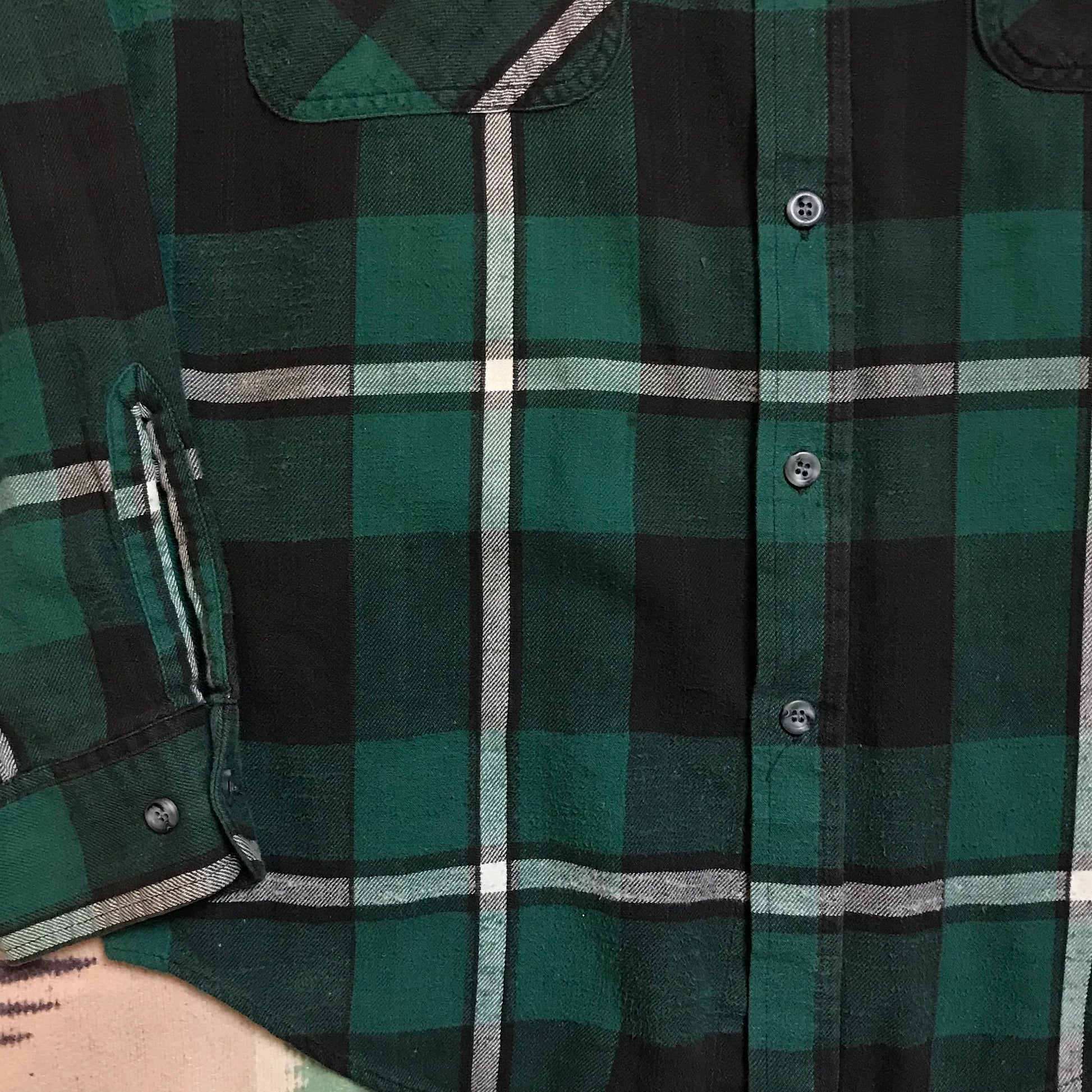 1990s Steel Sport Flannel Shirt Size M/L