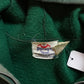 1980s Sunfaded Green Zip-Up Hoodie Sweatshirt Size XS/S