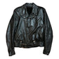 1970s Brooks Moto Style Leather Jacket with Removable Liner Made in USA Size S/M