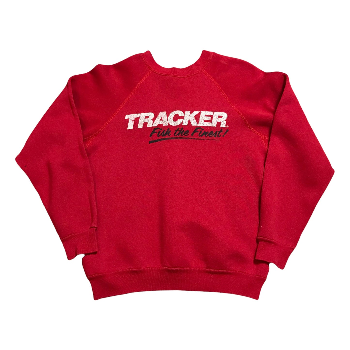 1980s/1990s Tracker Boats Fish the Finest Raglan Sweatshirt Made in USA Size S/M