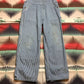 1970s Penneys Big Mac Hickory Striped Overalls Made in USA Size 38x28