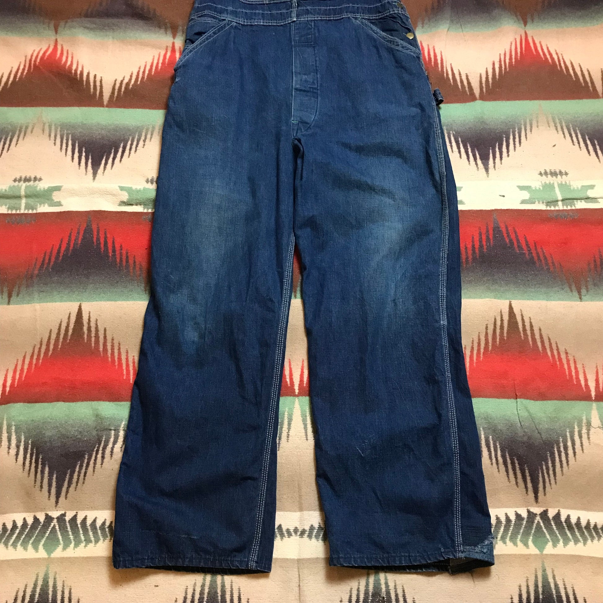1950s Old Hickory Denim Overalls Made in USA Size 38x29.5