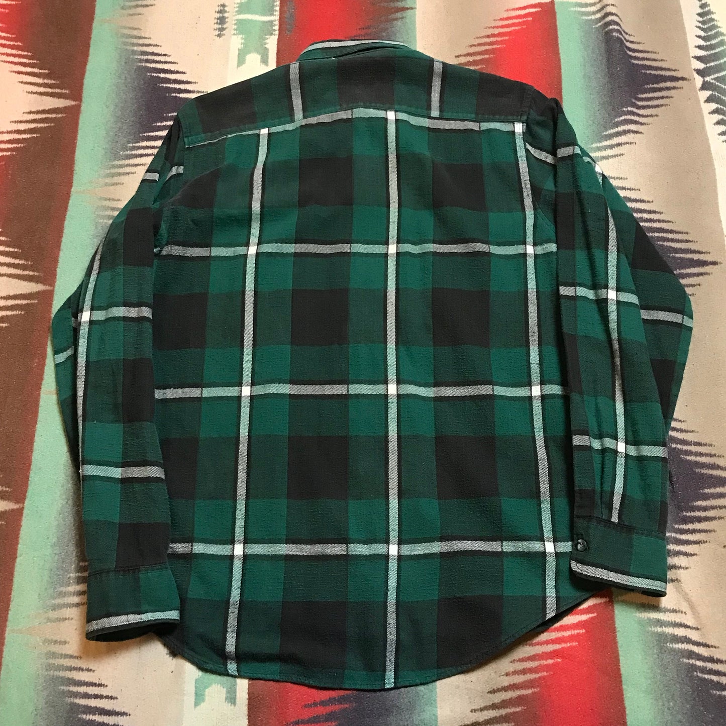1990s Steel Sport Flannel Shirt Size M/L