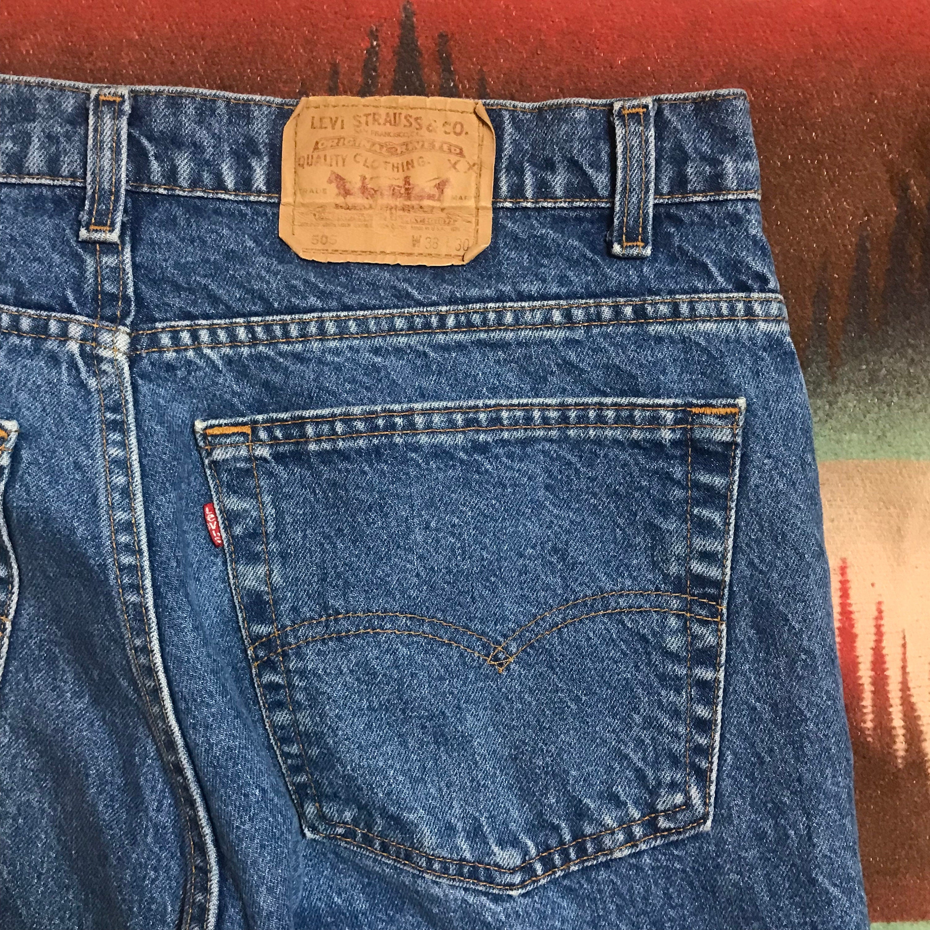 1980s Levi's 505 Jeans Made in USA Size 36x28