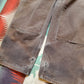 2000s Faded Brown Carhartt Double Knee Work Pants Size 41x29.5