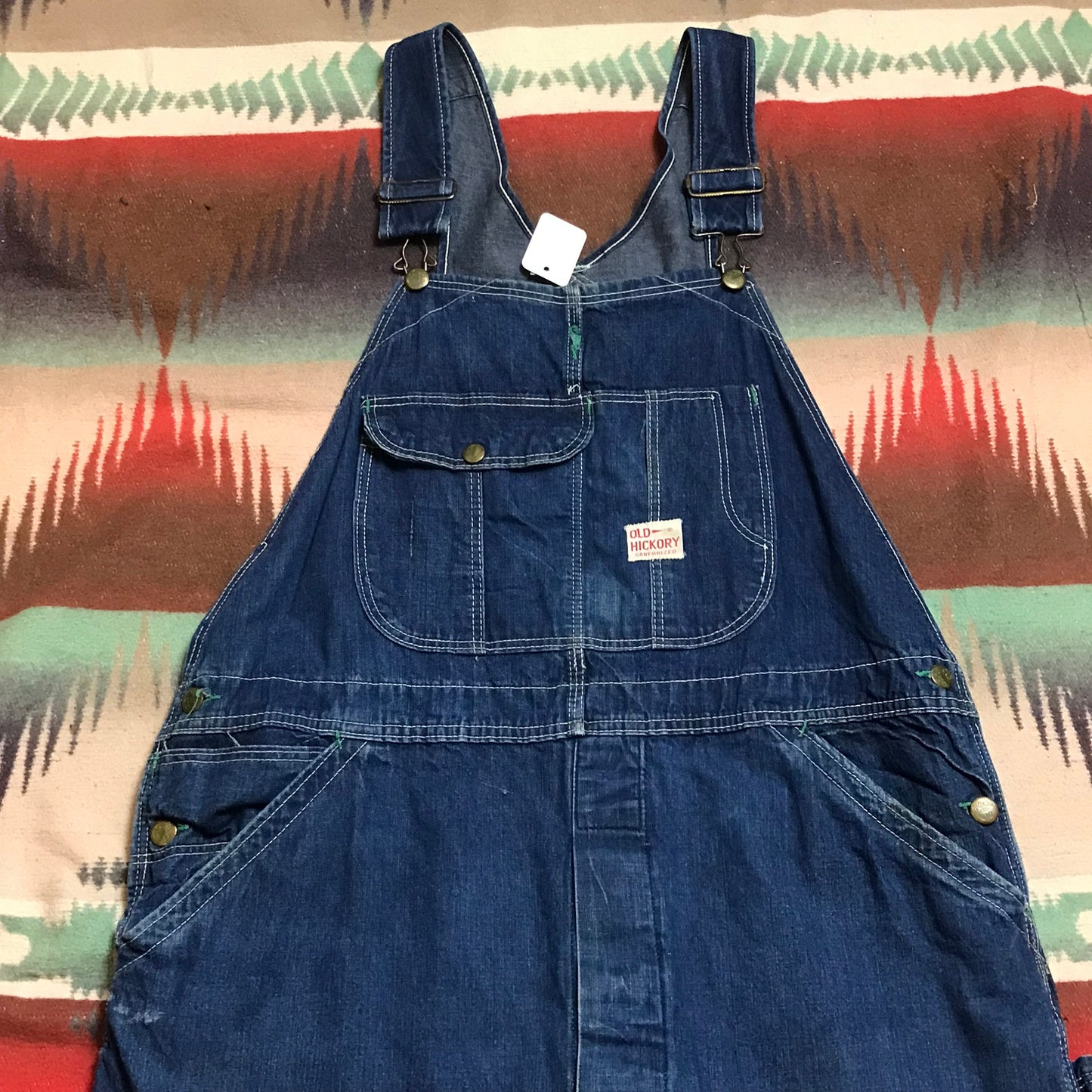 1950s Old Hickory Denim Overalls Made in USA Size 38x29.5