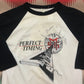 1980s Mcauley Schenker Group Perfect Timing Raglan T-Shirt Made in USA Size S