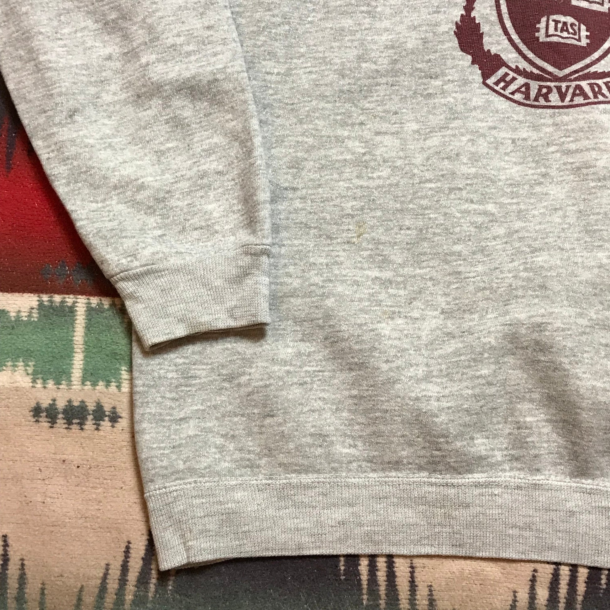 1970s Harvard University Raglan Sweatshirt Size S/M