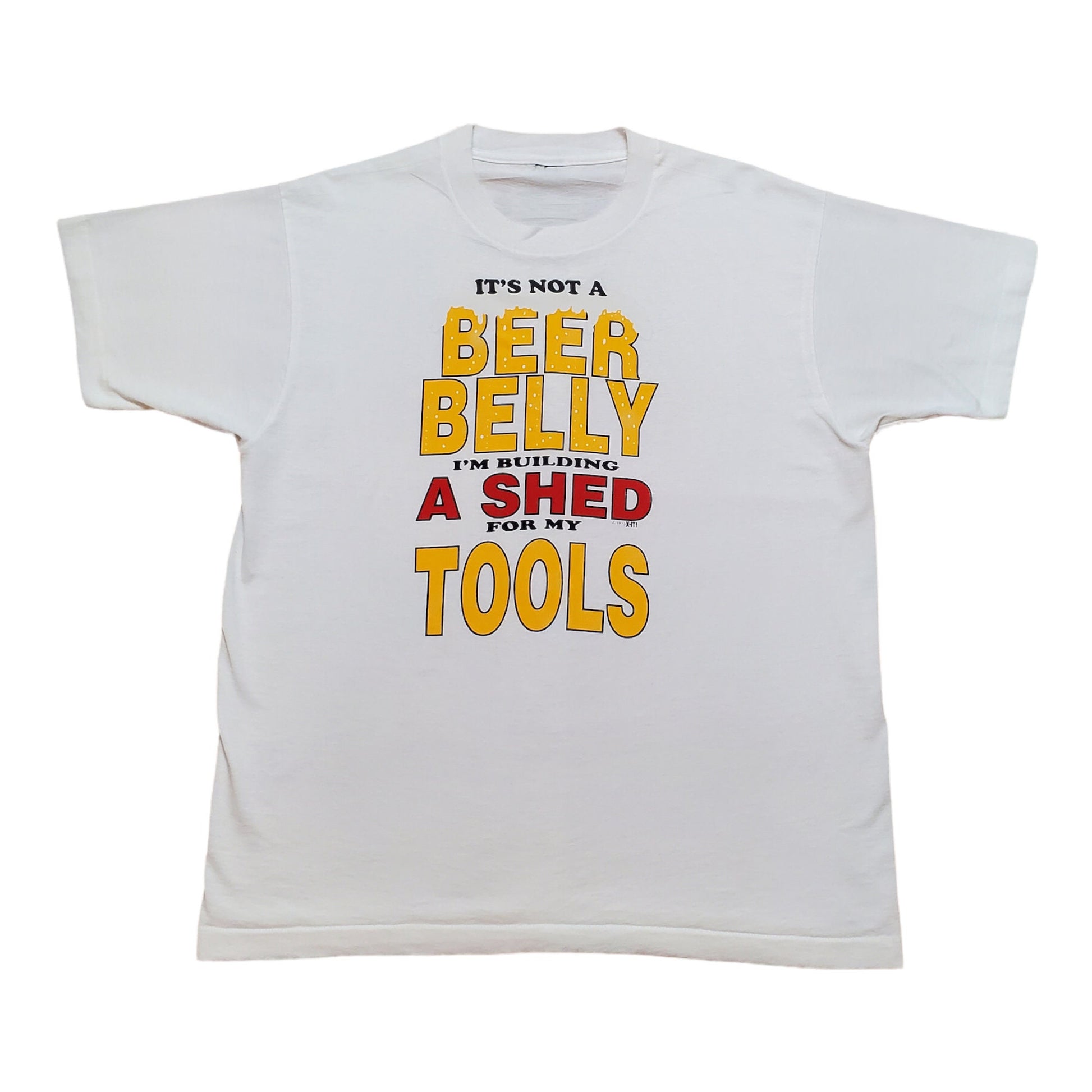1990s Beer Belly Funny T-Shirt Size L/XL