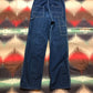 1980s Oshkosh Vestbak Denim Overalls Made in USA Size 34x33
