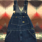 1980s Oshkosh Vestbak Denim Overalls Made in USA Size 34x33