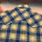 1970s Fruit of the Loom Printed Cotton Flannel Western Shirt Size L/XL