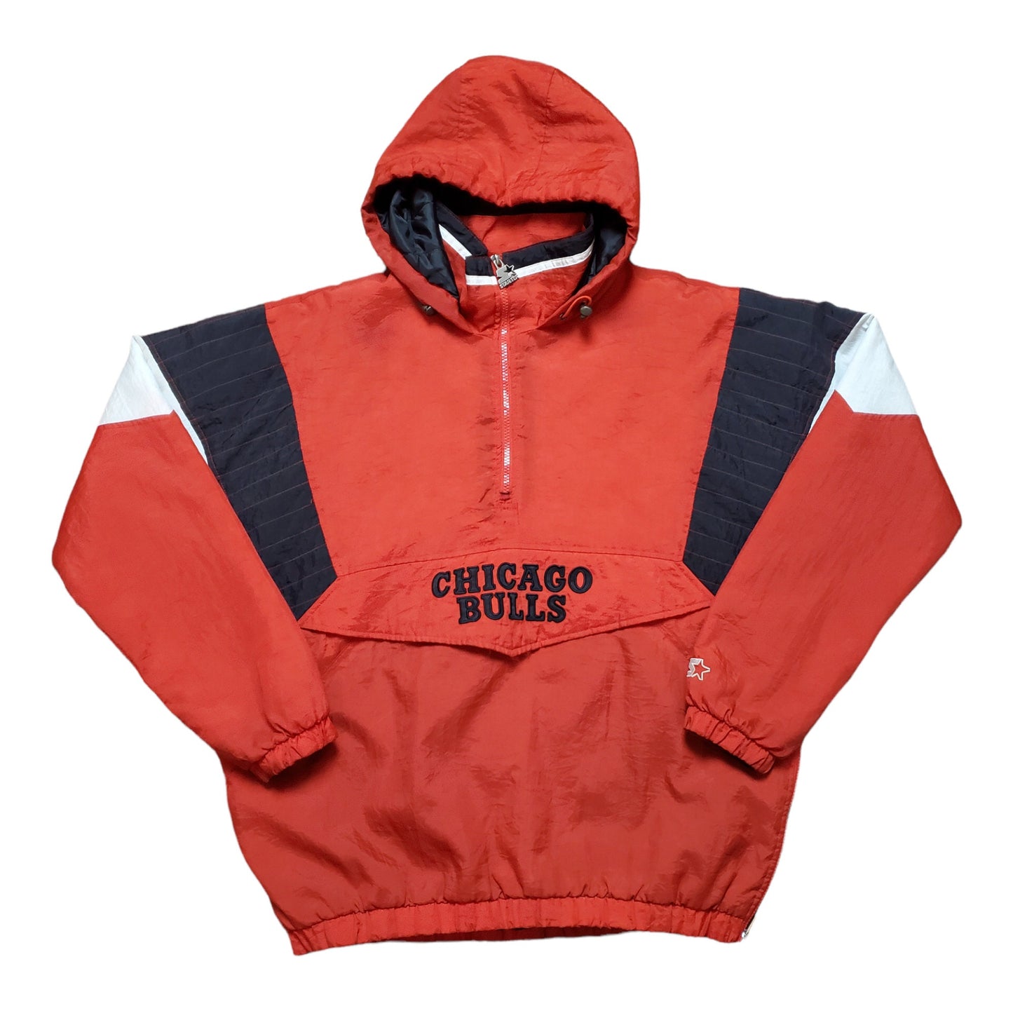 1990s Starter Chicago Bulls Pullover Jacket Size XL