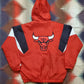 1990s Starter Chicago Bulls Pullover Jacket Size XL