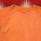 1980s Faded Orange Short Sleeve Raglan Sweatshirt Made in USA Size M