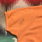 1980s Faded Orange Short Sleeve Raglan Sweatshirt Made in USA Size M