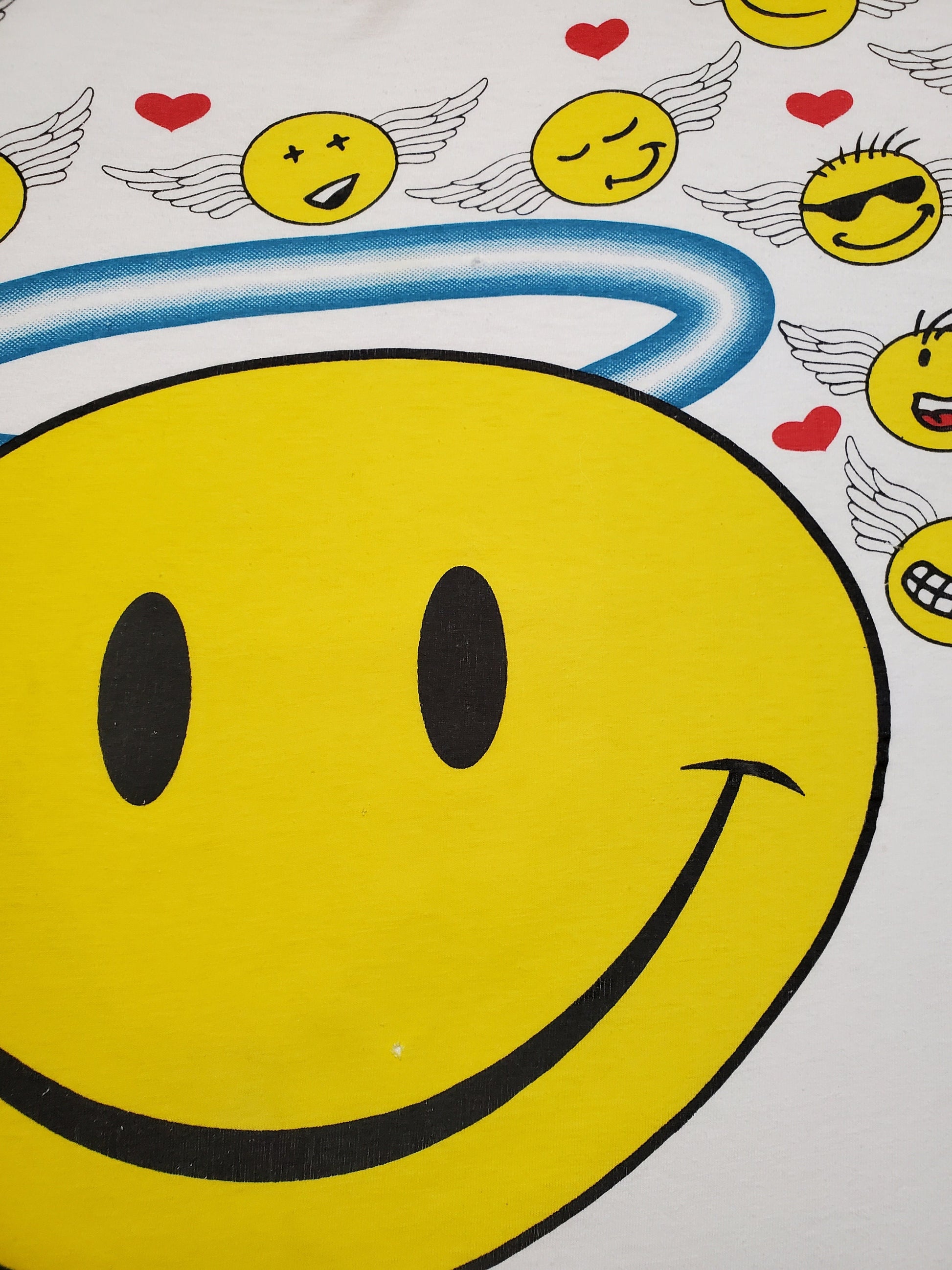 1990s/2000s Freeze Face It Angel Smiley Face T-Shirt Size XL/XXL