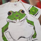 1980s Zoosloose Leopard Frog All Over Print T-Shirt Made in USA Size L