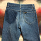 1970s Lee Riders Denim Jeans Made in USA Size 26x30