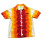 1960s Ui-Maikai Bark Cloth Hibiscus Printed Hawaiian Shirt Made in Hawaii Size M/L
