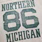 1980s Champion Northern Michigan Nylon Football Jersey Made in USA Size L