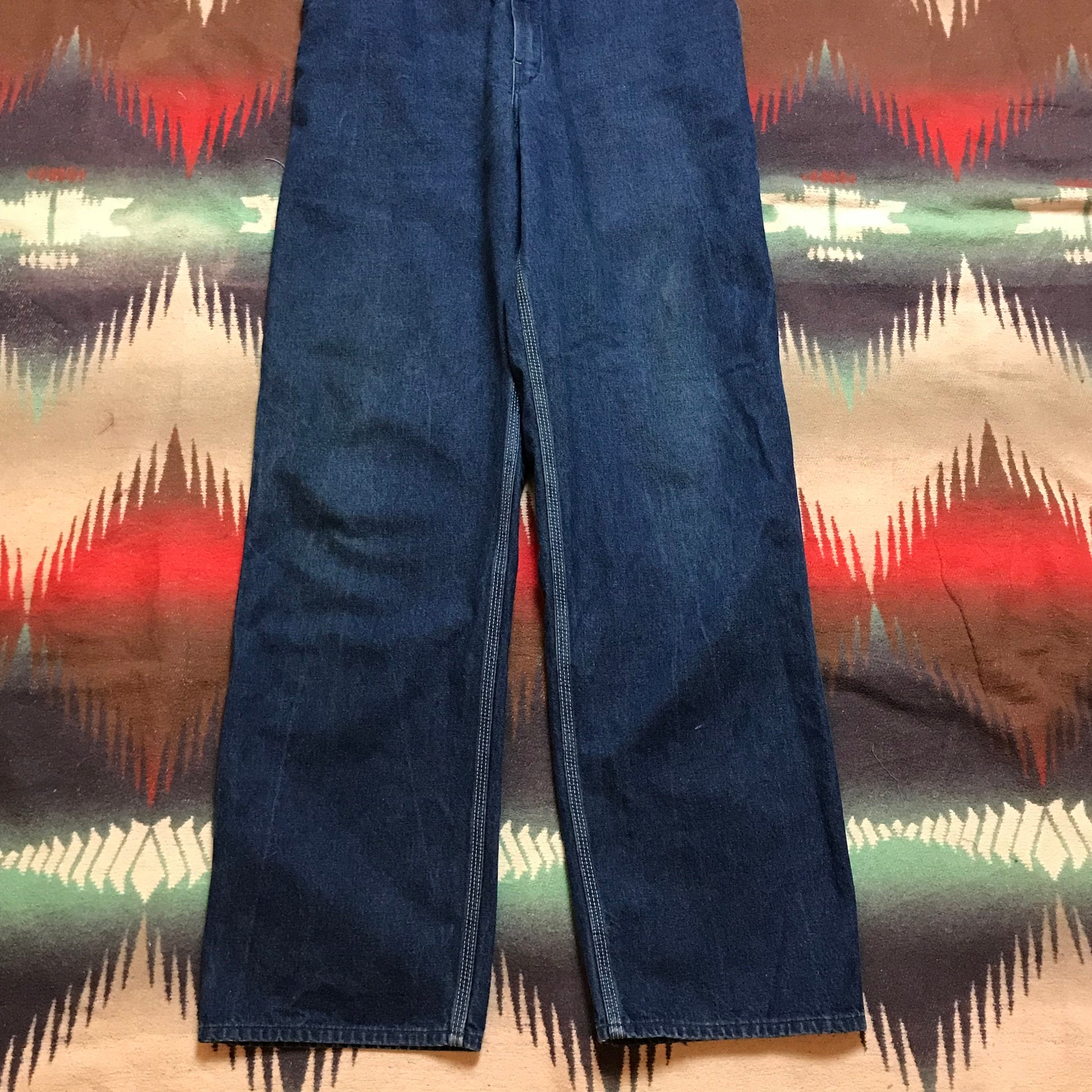 1980s Oshkosh Vestbak Denim Overalls Made in USA Size 34x33