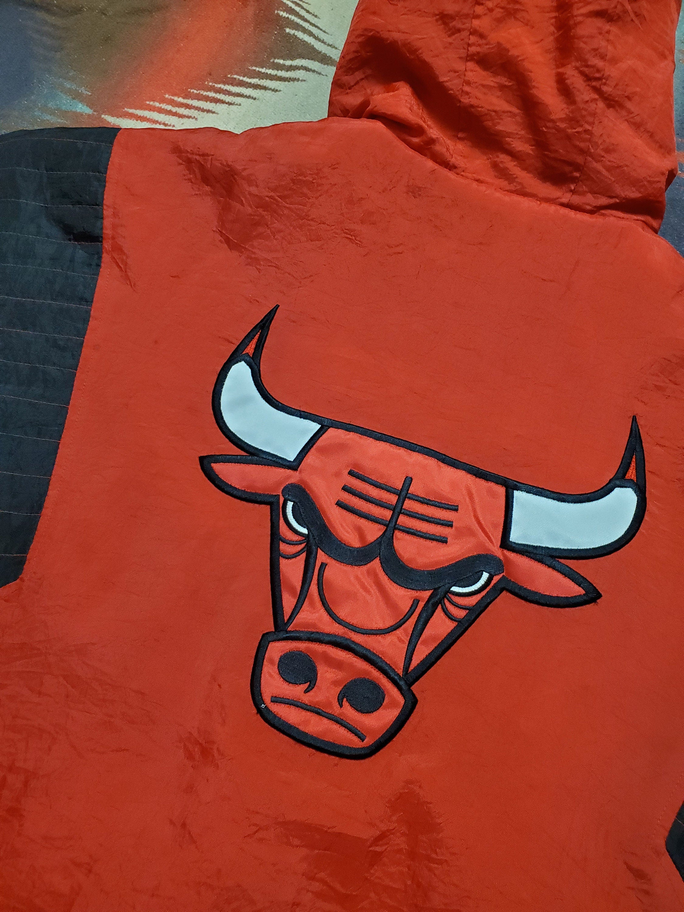 Chicago bulls on sale pullover starter jacket