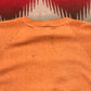 1980s Faded Orange Short Sleeve Raglan Sweatshirt Made in USA Size M