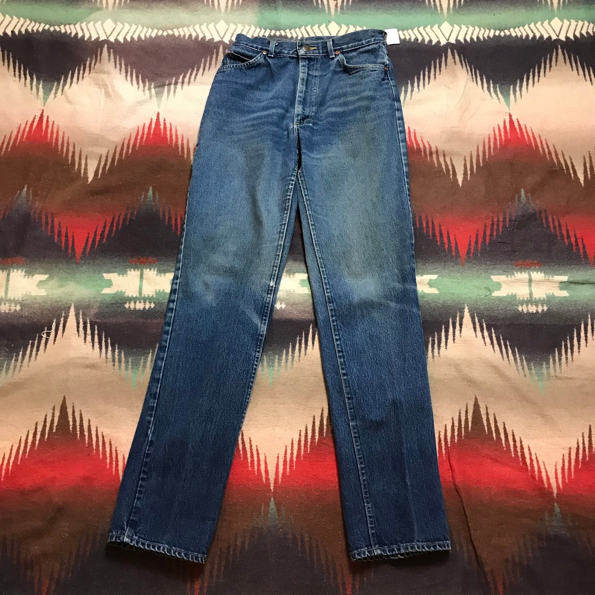 1970s Lee Riders Denim Jeans Made in USA Size 26x32.5