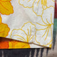1960s Ui-Maikai Bark Cloth Hibiscus Printed Hawaiian Shirt Made in Hawaii Size M/L
