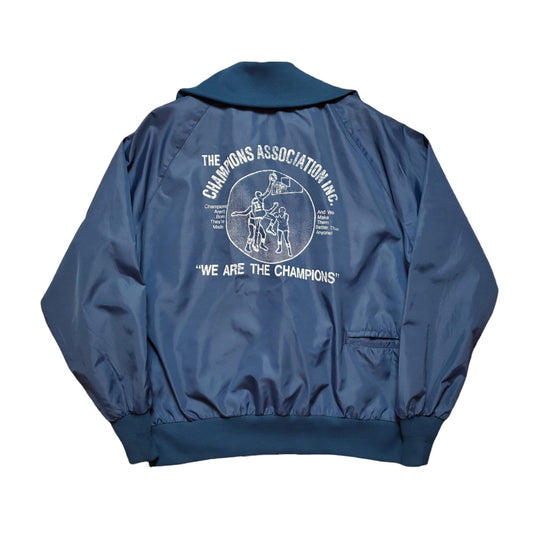 1980s West Wind Champions Association Inc We Are the Champions Basketball Pullover Windbreaker Made in USA Size L