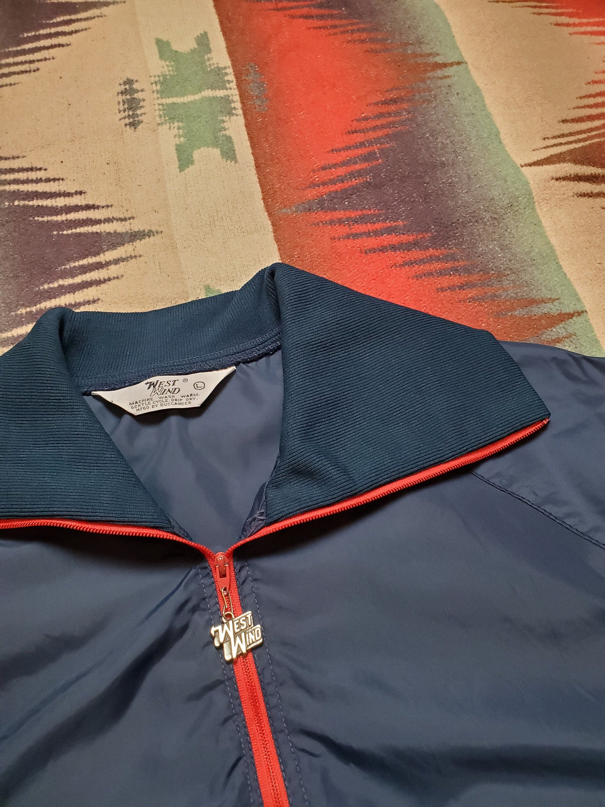 1980s West Wind Champions Association Inc We Are the Champions Basketball Pullover Windbreaker Made in USA Size L