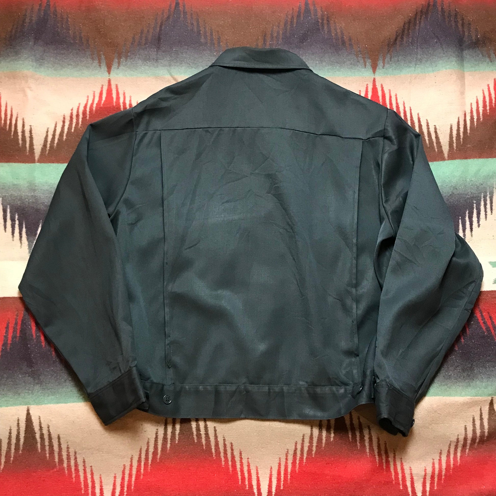 1960s Lee Permanent Press Twill Work Jacket Made in USA Size XL