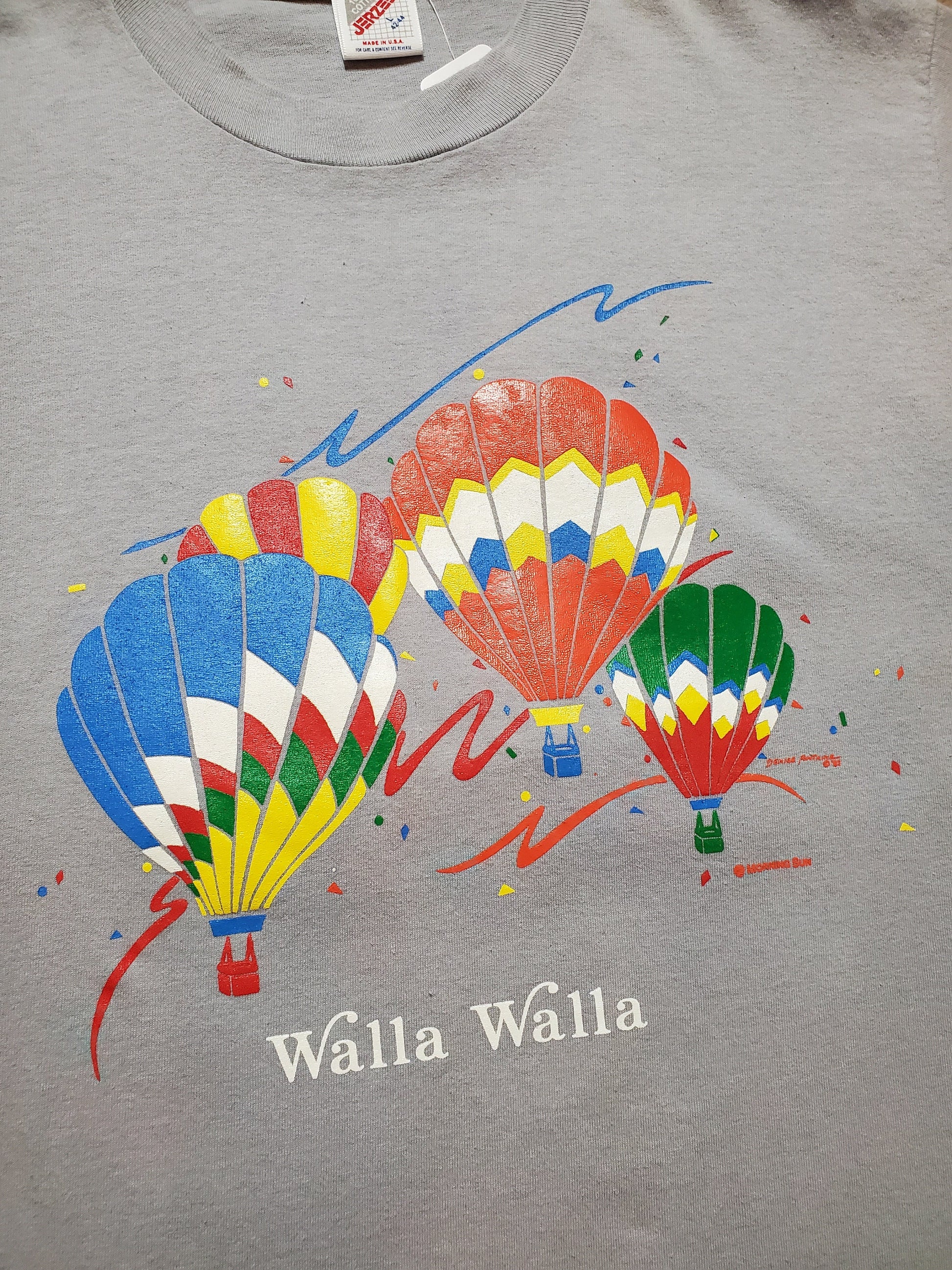 1980s Walla Walla Hot Air Balloon T-Shirt Made in USA Size M