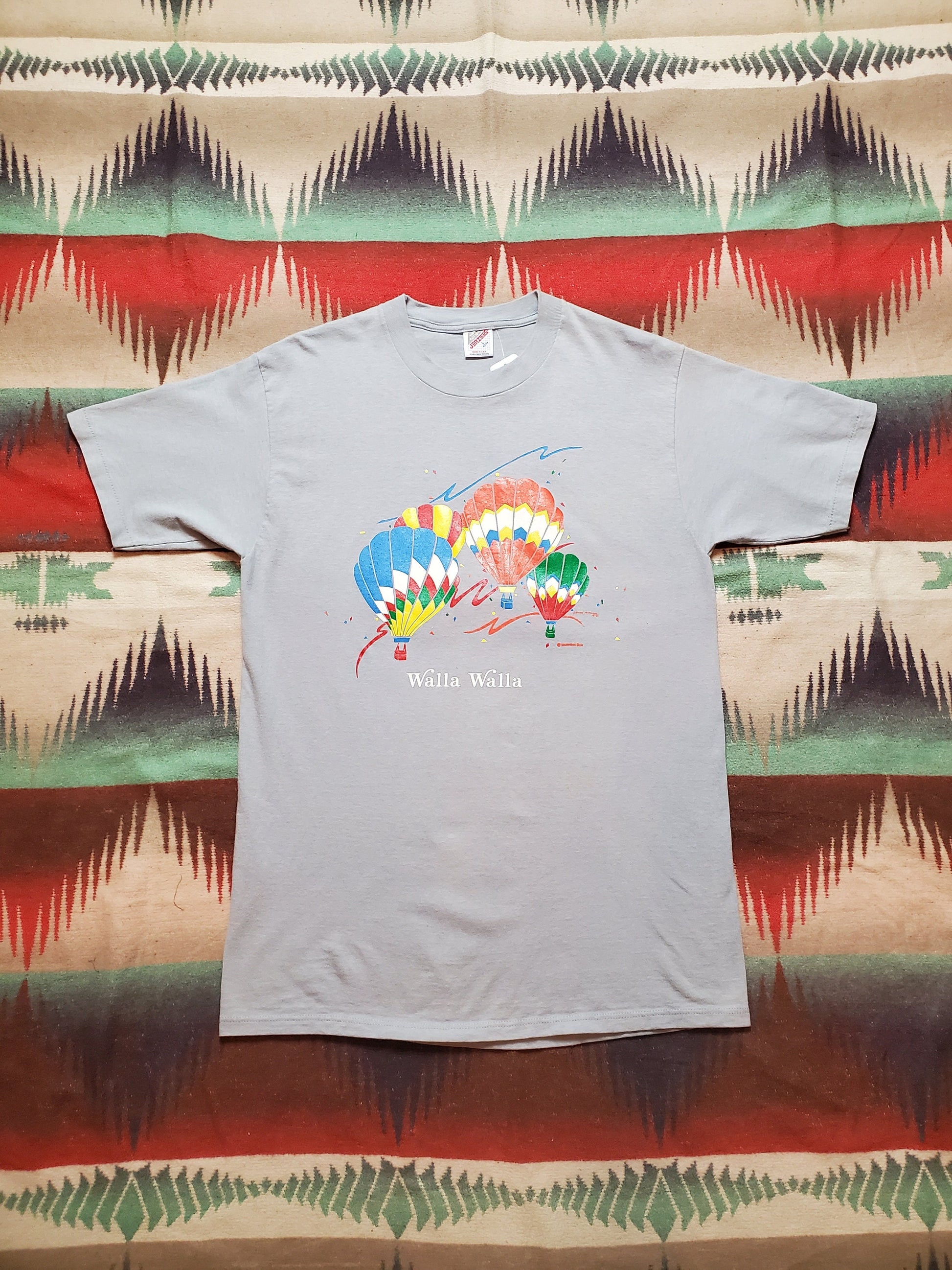 1980s Walla Walla Hot Air Balloon T-Shirt Made in USA Size M