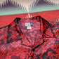 2000s Rattlesnake Shortsleeve Polyester Button Up Shirt Size XL/XXL
