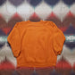 1960s Repaired Orange Raglan Sweatshirt Size L