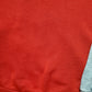 1980s Two Tone Grey/Red Zip Up Sweatshirt Size S