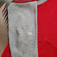 1980s Two Tone Grey/Red Zip Up Sweatshirt Size S